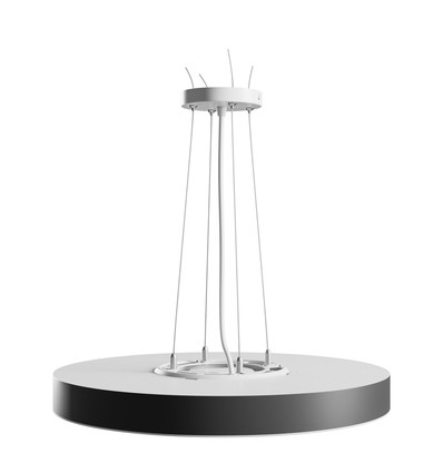 36W Nymphea Optima CCT Deckenleuchte - 120lm/W, Ø40cm, schwarzer Ring, einstellbare CCT, IP20