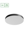 36W Nymphea Optima CCT Deckenleuchte - 120lm/W, Ø40cm, schwarzer Ring, einstellbare CCT, IP20