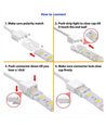 Wasserdichter Verbinder mit Kabel für LED-Streifen - 8mm, einfarbig, IP68, 5V-24V