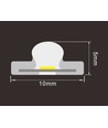 5m 9W/m Hellblau Dot-free COB-LED-Streifen - 24V DC, IP67, 240 LED/m, 5 Jahre Garantie
