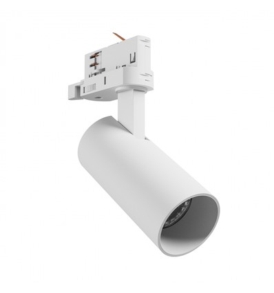 8W 3-Phasen Schienenstrahler 3-in-1 - 25°, CCT, Weiß
