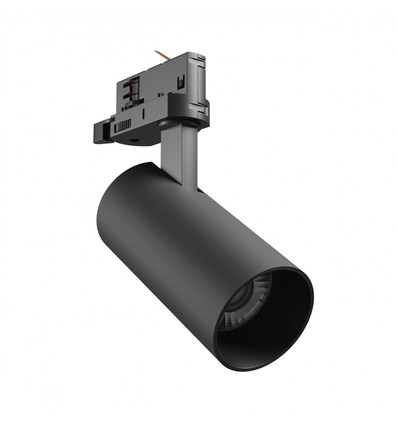 16W 3-Phasen 3-in-1 Schienenspot - 25°, CCT, Schwarz