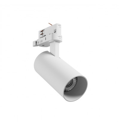 16W 3-Phasen Schienenstrahler 3-in-1 - 25°, CCT, Weiß