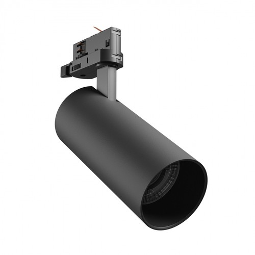 24W 3-Phasen Schienenstrahler - 25°, CCT, Schwarz, 3-in-1