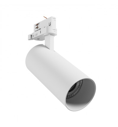24W 3-Phasen Schienenstrahler 3-in-1 - 25°, CCT, Weiß