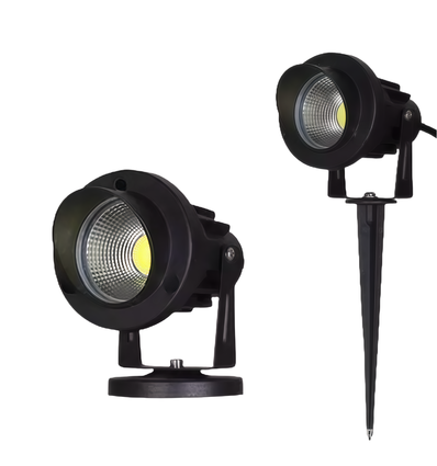 12-24V LED Gartenlampe - 6W, schwarz, Spike, 450 lm, IP65