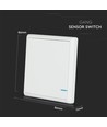 Drahtloser Smart Switch, 1-Kanal - IP54 wasserdicht, weiß, Reichweite bis zu 600m, inkl. Batterie