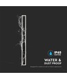 17W LED Wandleuchte, RA90, schwarz - 2330lm, IP65, 4000K, 62,5cm, 360 Grad Licht