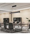 VT-7-44 LED Pendelleuchte 40W - linear, hängend, Samsung Chip, Auf-/Ab-System 3in1, schwarzes Gehäuse