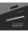 VT-7-44 LED Pendelleuchte 40W - linear, hängend, Samsung Chip, Auf-/Ab-System 3in1, schwarzes Gehäuse