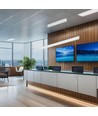 Vt-7-35 LED Lampe 36W - lineare hängende Pendelleuchte, Samsung, Diffusorplatte Typ 3in1 weiß