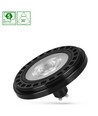 GU10 20W LED Spot AR111 - RA90, 30° Abstrahlwinkel, schwarzes Gehäuse, 5 Jahre Garantie