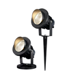 12–24V LED-Gartenleuchte - 11W, schwarz, Spieß, 800 lm, IP65