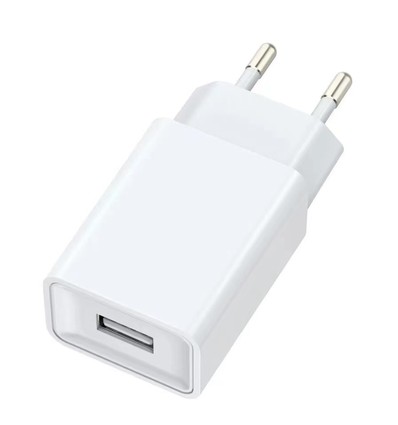 USB-Ladegerät 10W - Weiß, USB-A, perfekt für Mobiltelefone und Lampen