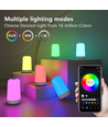 Wiederaufladbare RGB+CCT LED Tisch-/Nachtlampe - Bluetooth, Weiß, Touch-dimmbar, IP20 Innenbereich