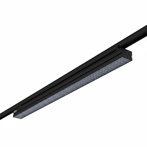 38W 3-Phasen LED-Lichtschiene - 170 lm/W, 115 cm, Schwarz, für Büro und Geschäft