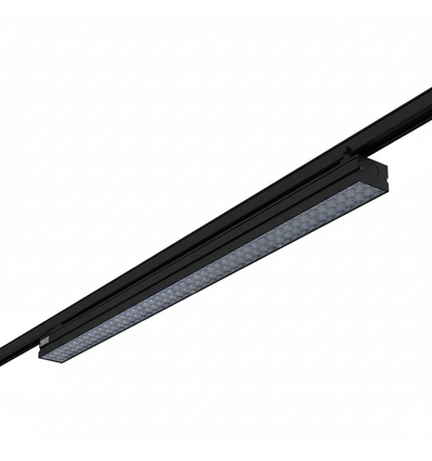 38W 3-Phasen LED-Lichtschiene - 170 lm/W, 115 cm, Schwarz, für Büro und Geschäft