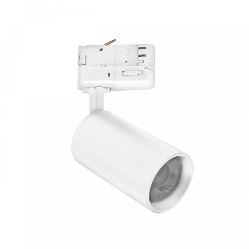 6W 3-Phasen dimmbarer GU10 DimToWarm Schienenstrahler - Weiß, inklusive DimToWarm Leuchtmittel