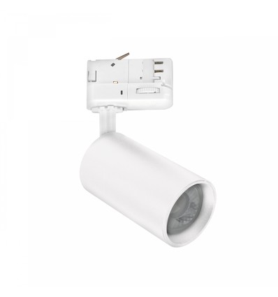 6W 3-Phasen dimmbarer GU10 DimToWarm Schienenstrahler - Weiß, inklusive DimToWarm Leuchtmittel