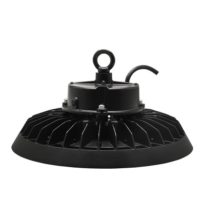 100W/150W/200W PLATEO 4 LED Hallenstrahler, 155lm/W - IP65, 6500K, 0-10V dimmbar, IK09, schwarzes Gehäuse