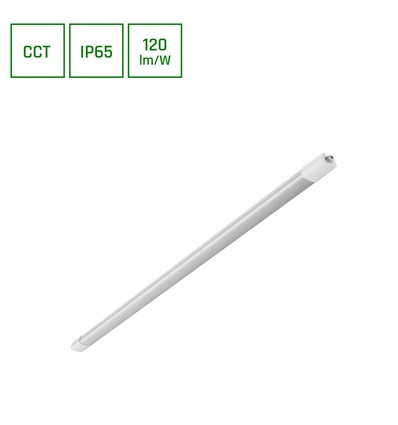 120cm 36W Limea Select komplette LED Wannenleuchte - 122lm/W, IP65, 3CCT, durchverdrahtet, weißes Gehäuse