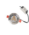 3W Ø8,4cm Einbaustrahler dimmbar - 12V/24V, Lochausschnitt: Ø7-8 cm, Maße: Ø8,4 cm, 4 cm hoch