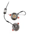 3W Ø8,4cm Einbaustrahler dimmbar - 12V/24V, Lochausschnitt: Ø7-8 cm, Maße: Ø8,4 cm, 4 cm hoch