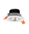 3W Ø8,5cm Einbaustrahler dimmbar - 12V/24V, Lochausschnitt: Ø7,5 cm, Maße: Ø8,5 cm, weißer Rand