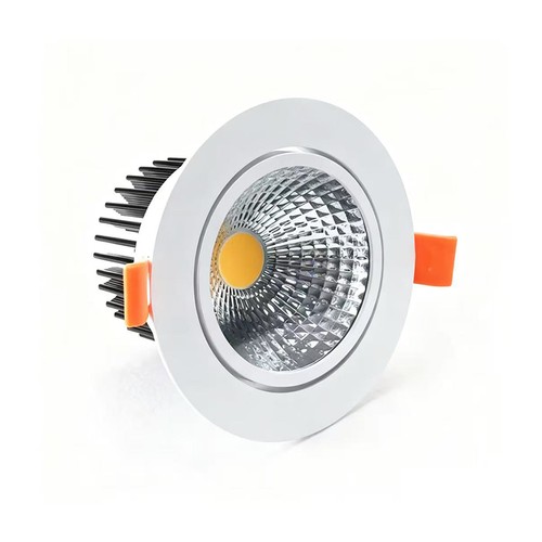3W Ø8,5cm Einbaustrahler dimmbar - 12V/24V, Lochausschnitt: Ø7,5 cm, Maße: Ø8,5 cm, weißer Rand