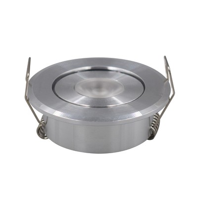 1,5W Ø5,2cm Aufzug-Spot - Lochausschnitt: Ø4,4 cm, Maße: Ø5,2 cm, 25° Abstrahlwinkel, 1m Kabel