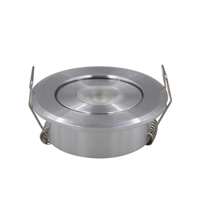 1,5W Ø5,2cm Einbaustrahler dimmbar - 12V/24V, Lochausschnitt: Ø4,2 cm, Maße: Ø5,2 cm, 2,2 cm hoch