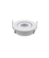 1W Ø5,2cm Einbaustrahler dimmbar - 12V/24V, Lochausschnitt: Ø4,2 cm, Maße: Ø5,2 cm, 2,2 cm hoch, weiß