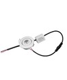 1W Ø5,2cm Einbaustrahler dimmbar - 12V/24V, Lochausschnitt: Ø4,2 cm, Maße: Ø5,2 cm, 2,2 cm hoch, weiß