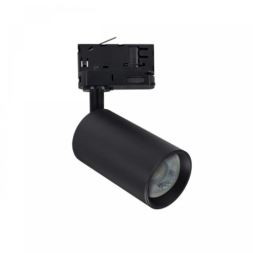 6W 3-Phasen dimmbarer GU10 DimToWarm Schienenstrahler - Schwarz, 1800K-3000K, inkl. Leuchtmittel