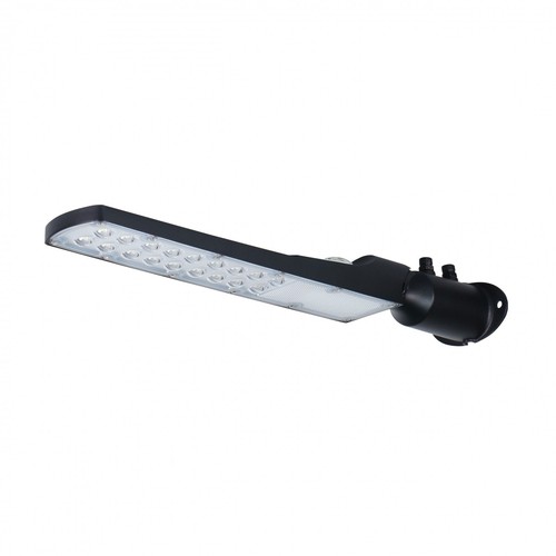 50W Dämmerungs-LED-Straßenlampe - Dämmerungssensor, Ø60 mm, IP65, schwarz, 230V