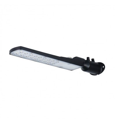 50W Dämmerungs-LED-Straßenlampe - Dämmerungssensor, Ø60 mm, IP65, schwarz, 230V