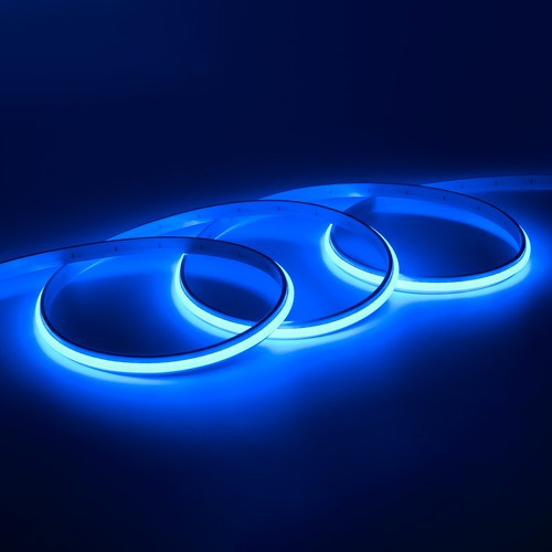 5m 9W/m Blau Dot-free COB-LED-Streifen - 24V DC, IP67, 240 LED/m, 5 Jahre Garantie