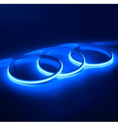 5m 9W/m Blau Dot-free COB-LED-Streifen - 24V DC, IP67, 240 LED/m, 5 Jahre Garantie
