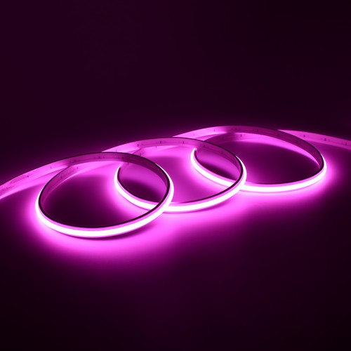 5m 9W/m Rosa Dot-free COB-LED-Streifen - 24V DC, IP67, 240 LED/m, 5 Jahre Garantie