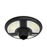 10W Solara LED Gartenlampe mit Sensor - IP65, 1500lm, schwarz, rund, inkl. Fernbedienung und Timer