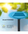 10W Solara LED Gartenlampe mit Sensor - IP65, 1500lm, schwarz, rund, inkl. Fernbedienung und Timer