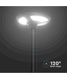 Vt-45W LED-Gartenlampe 7,5W - solarbetrieben, rund, mit Sensor, RF-Fernbedienung, 6500K, IP65