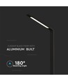 5W LED Gartenlampe, 80,5cm, schwarz - 810lm, IP65, 4000K, Außen-Wegeleuchte