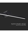 10W LED Spiegelleuchte - 153lm/W, IP65, schwarzes Aluminium, 180° Abstrahlwinkel