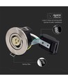 10er-Pack GU10 Einbaustrahler - Nickel satiniert, IP20