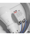 E27 Durchschleifbare Sensorleuchte - IP65 Mikrowellensensor, IK08, Ø30cm, Höhe: 9cm, ohne Leuchtmittel