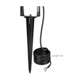 12-24V LED Gartenlampe - 20W, schwarz, Spieß, 1700 lm, IP65