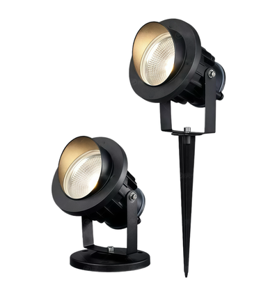 12-24V LED Gartenlampe - 20W, schwarz, Spieß, 1700 lm, IP65