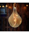 E27 4W LED Filament Spirallampe - A165, Amber Glas, 2700K, 250lm, Ø16,5cm