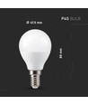 5 Stk. RGBW LED Lampe - 4,8W, RF-Fernbedienung, dimmbar, E14